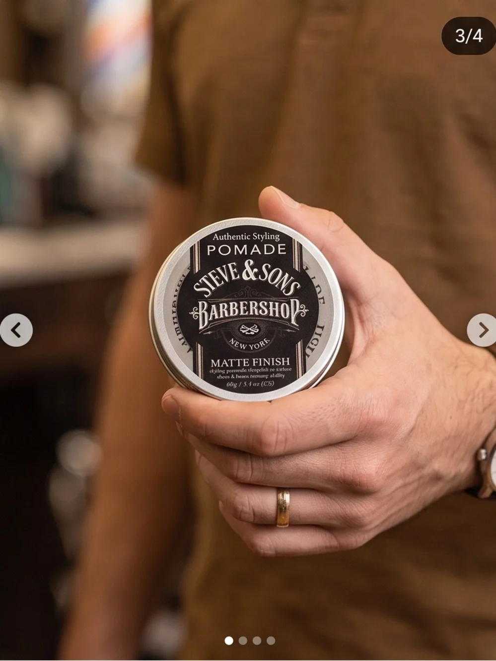 Matte Finish Pomade - Black Packaging